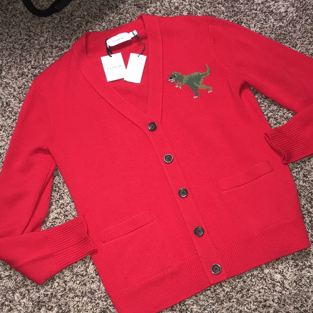 COACH Rexy Cashmere Cardigan | NWT! - Picture 4 of 10